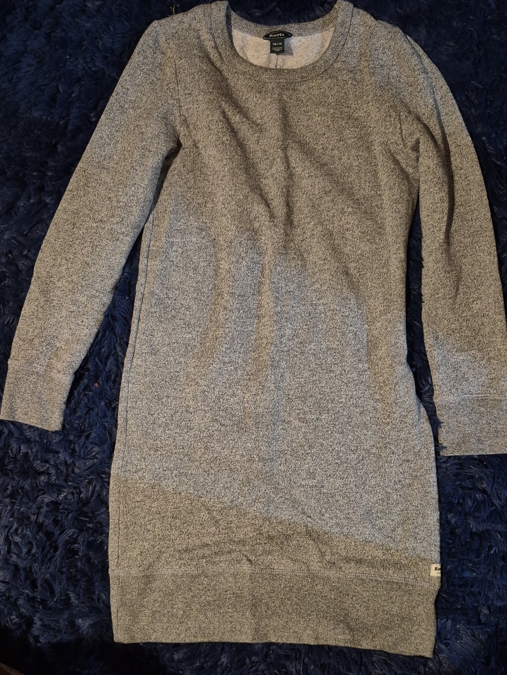 Roots Gray Crewneck Sweater Dress
